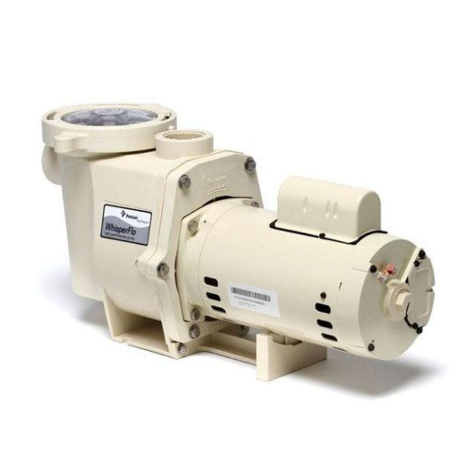 Pentair WhisperFlo 1HP pool pump model 011772 with oversized strainer basket for professional pool contractors