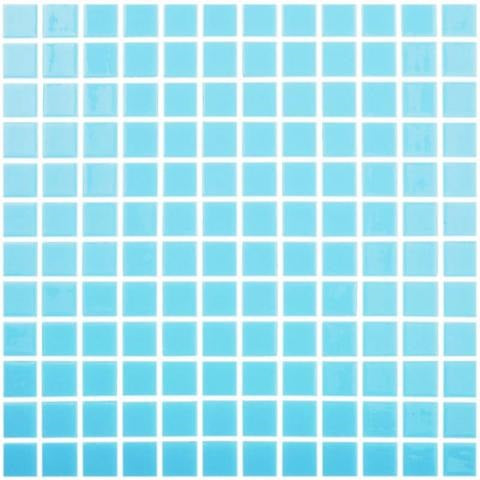 CELESTIAL LIGHT BLUE GLOSSY GLASS TILE - 107