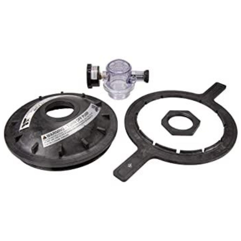 Pentair 154856 black buttress thread closure kit with PSI gauge and components for Triton II and C-3 sand filters