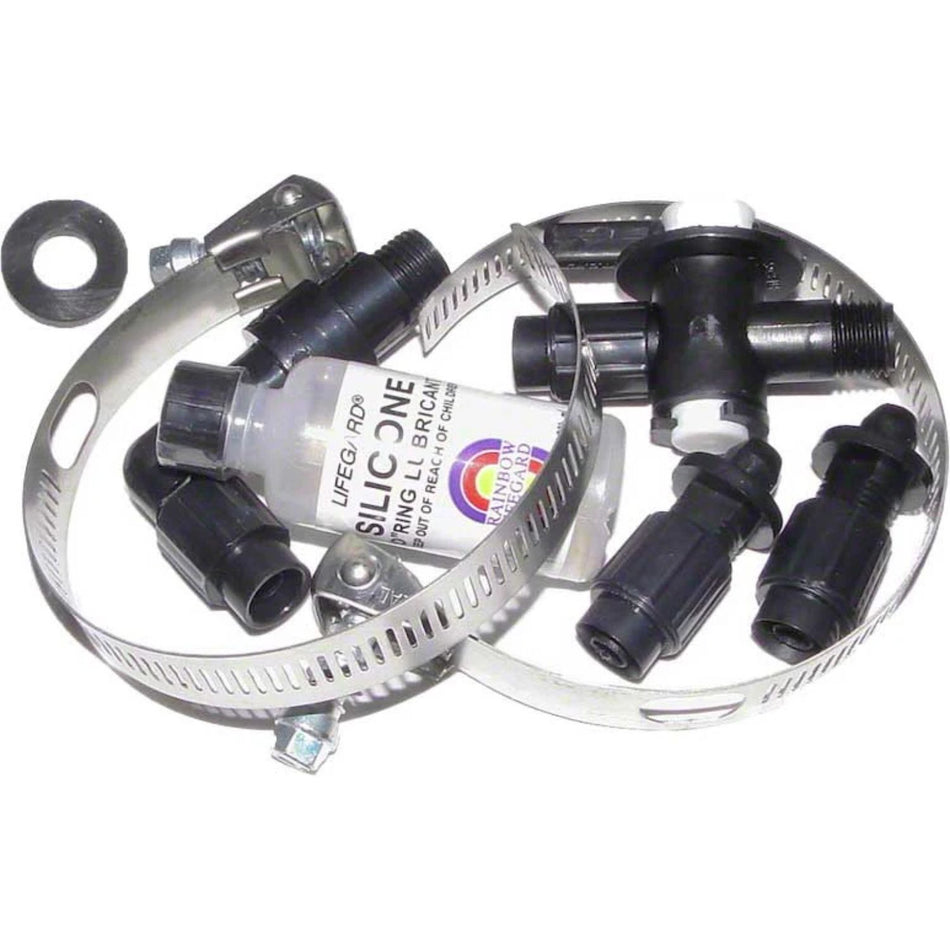 Pentair R172064 replacement parts bag for chemical feeders 300 302 300-19 300-29 with tube fittings gaskets control valve for pool contractors