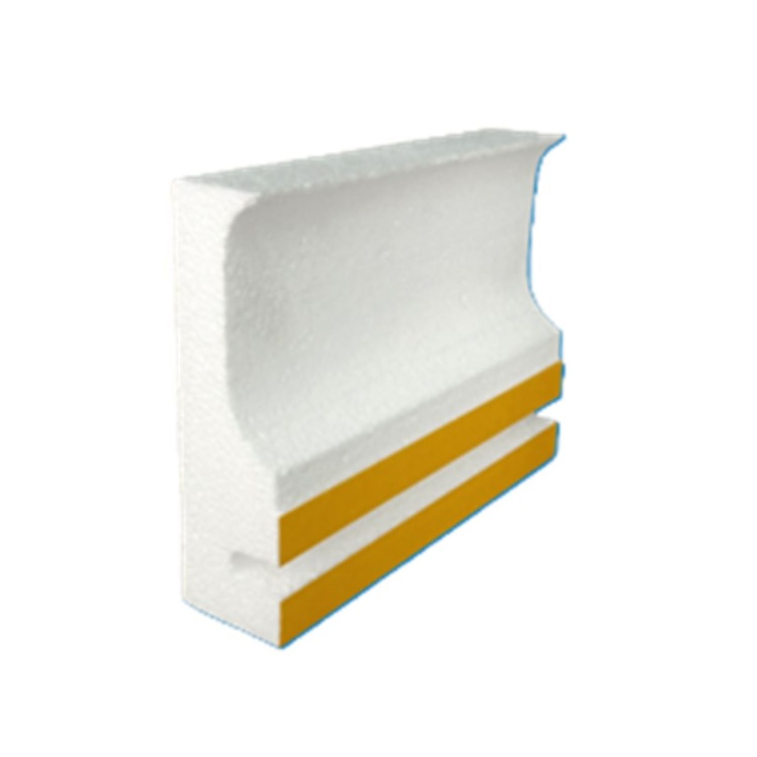 Stegmeier 1CF912 white fiberglass pool coping forms 8-foot plumb strips for professional pool contractors