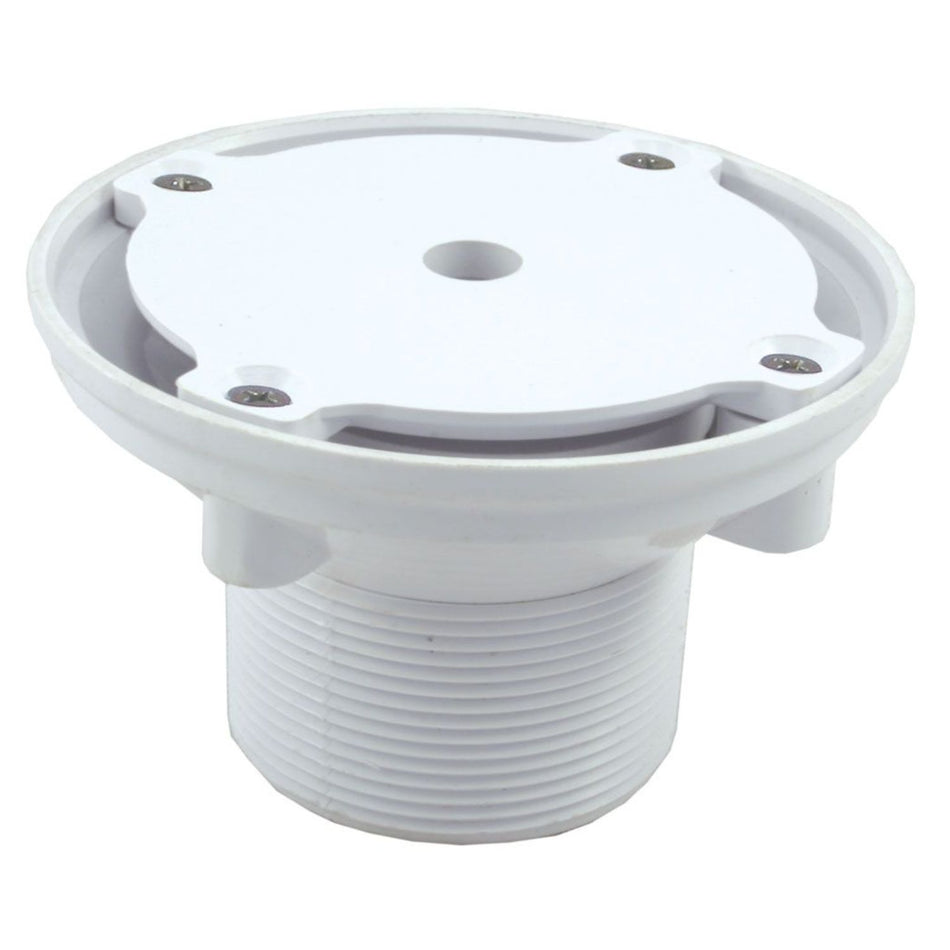 CMP white pool return fitting with 2-inch MPT connection for professional pool contractors and commercial installations