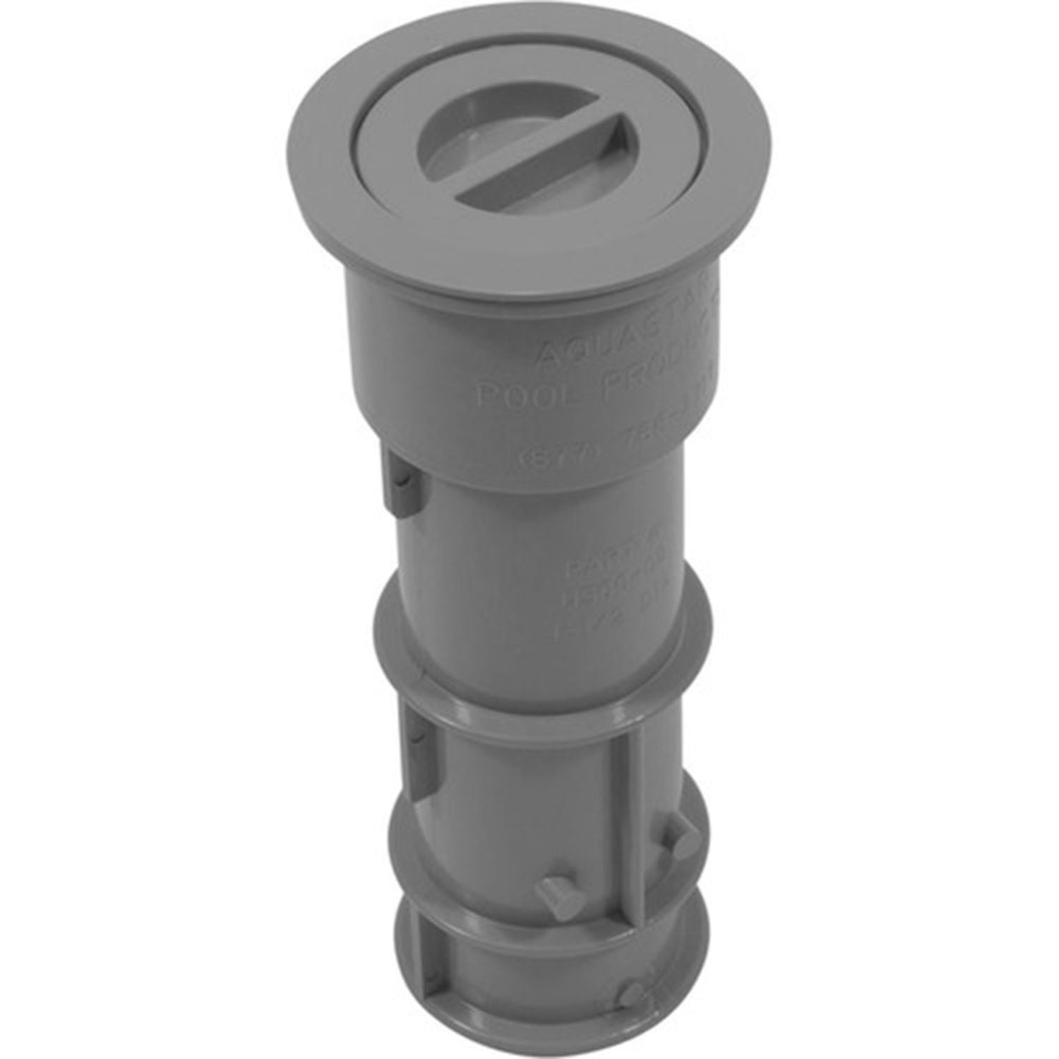 CMP gray volleyball pole holder assembly 25570-101-000 for concrete deck installation at commercial pools