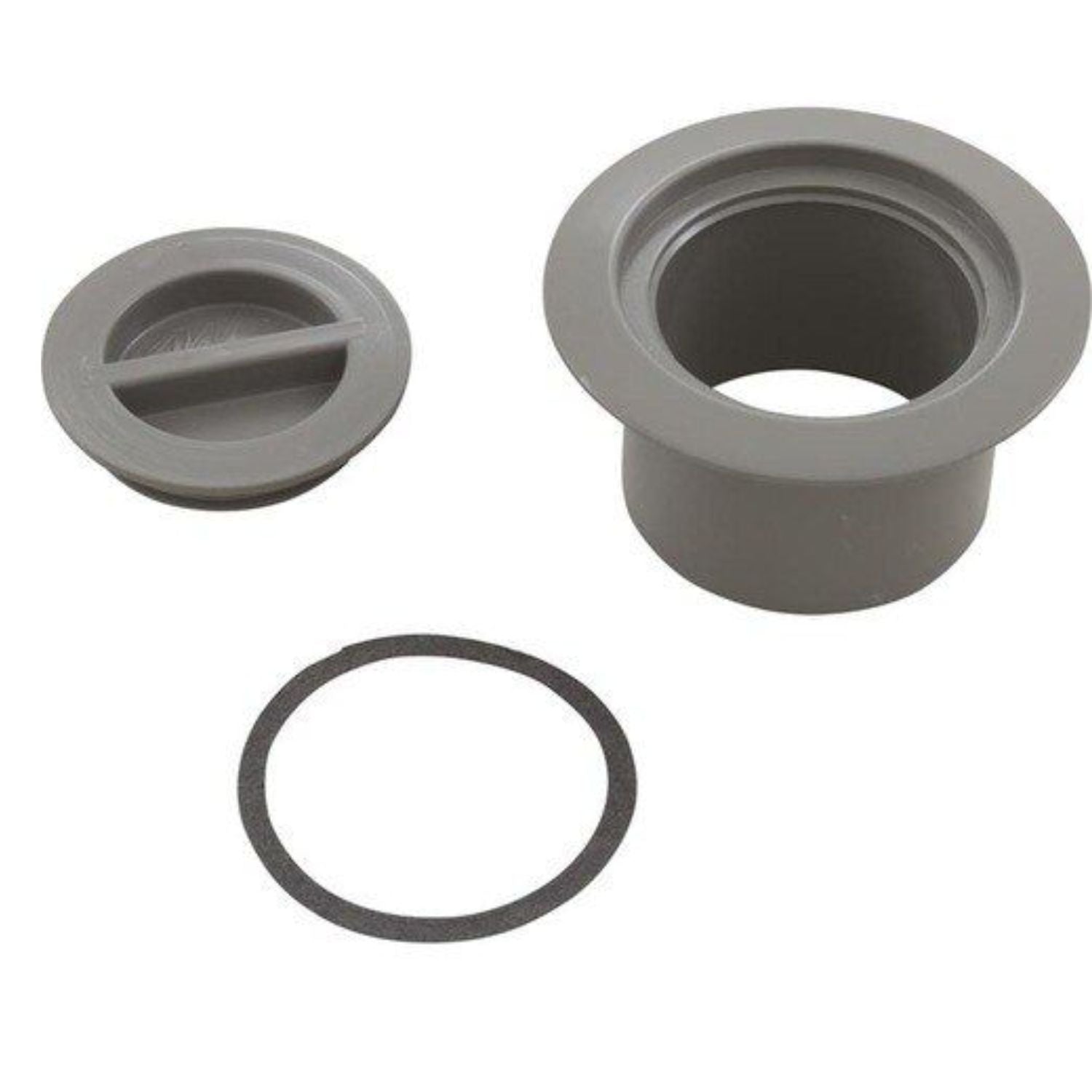 CMP gray volleyball flange and flush cap model 25571-001-000 for professional pool volleyball pole installations
