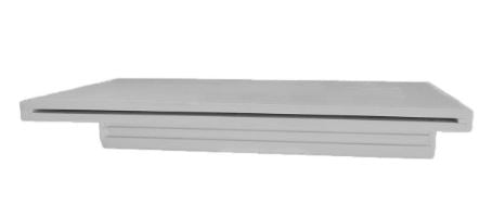 CMP Natural Wonders 36 inch gray waterfall with back port and 6 inch lip for professional pool contractor installations