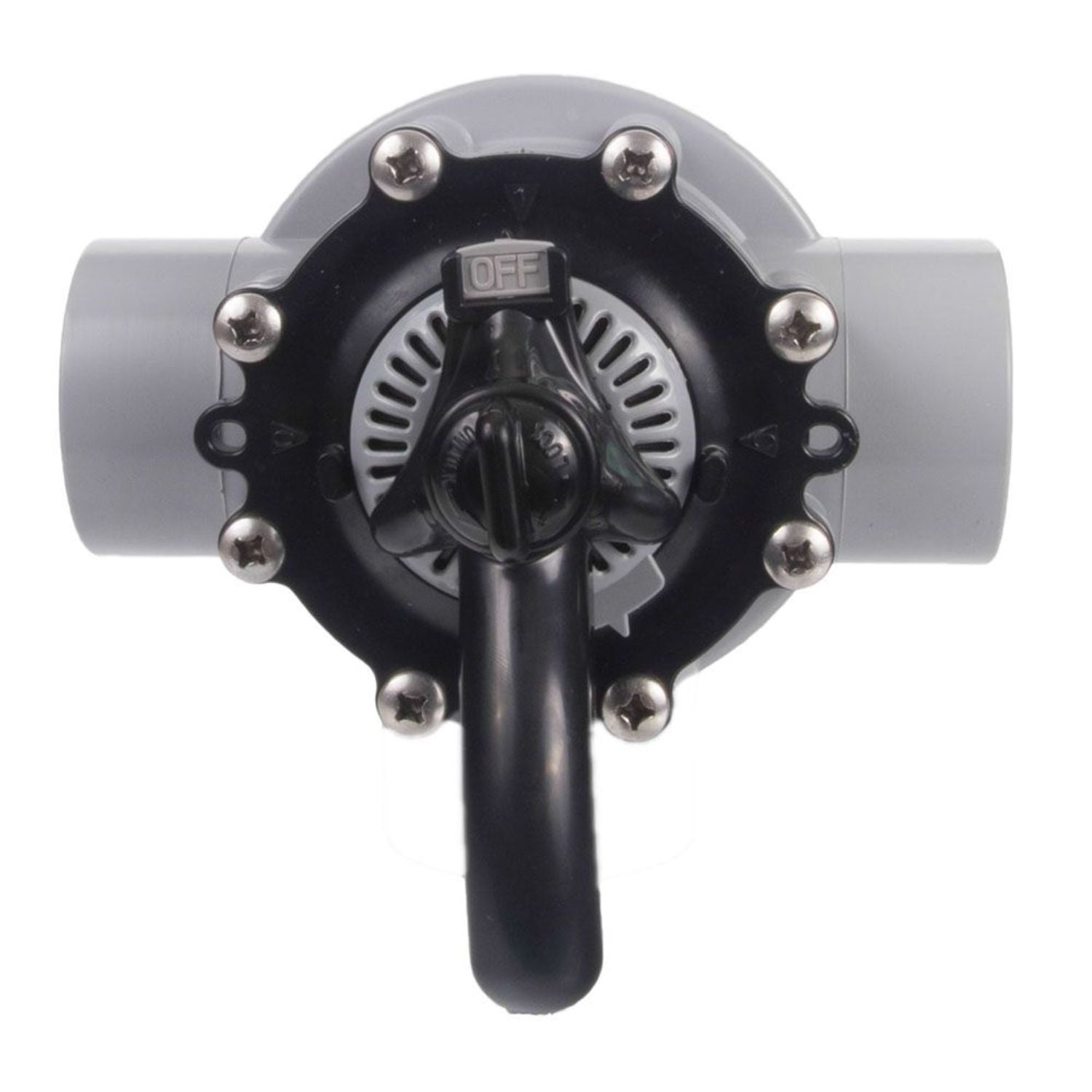 2-inch PVC diverter valve 2-way dark gray with LifeSeals for professional pool contractors installation