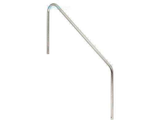 S.R. Smith 2-bend stainless steel pool safety rail with pewter gray powder coating for commercial pool contractors