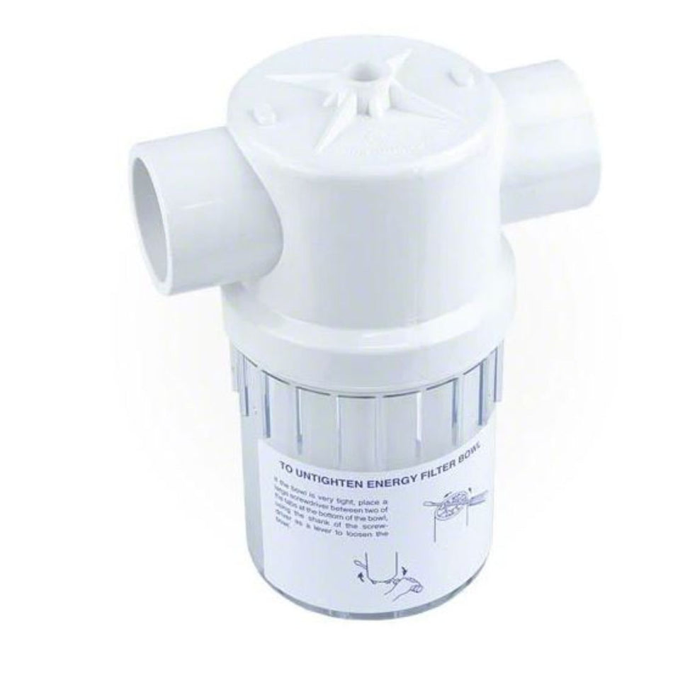 Zodiac Jandy 3456 Energy Filter with clear bowl for commercial pool contractor installations
