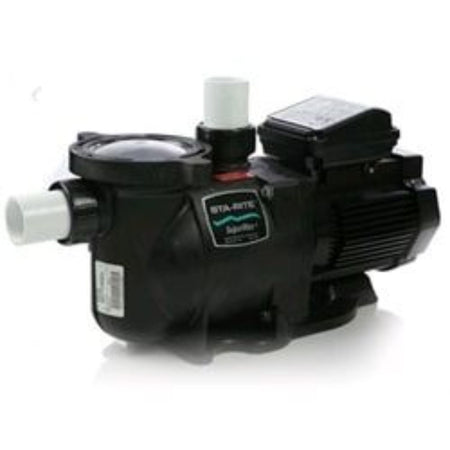 Pentair SuperMax 1.65HP residential pool pump with commercial-grade motor and quick-disconnect unions for pool contractors