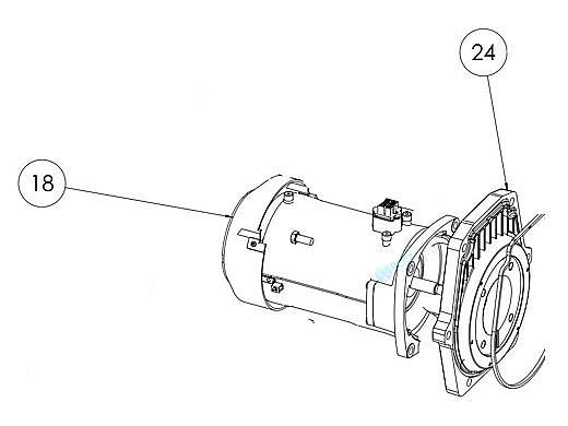 PENTAIR PUMP MTR PKG 3.2KW FERRITE ALMD - 350305S