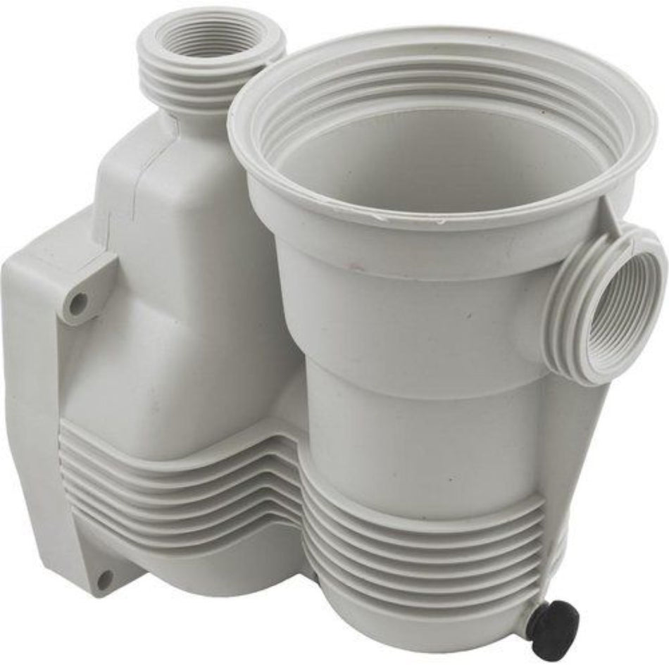 Pentair 356002 Almond Pinnacle pump housing with O-ring and drain plugs for professional pool contractor repairs