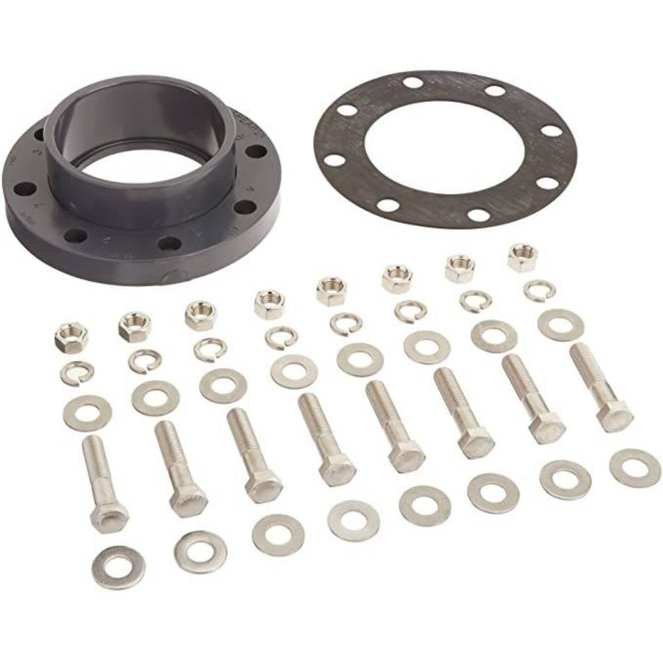 Pentair 357263 6-inch flange assembly kit with gasket and stainless steel hardware for commercial pool pump contractors