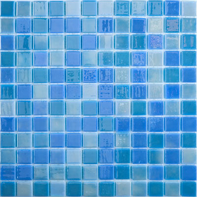 BLUE LAGOON SMOOTH GLASS TILE - 403