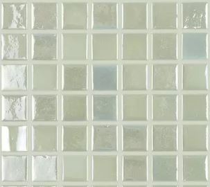 FIREGLASS TILE PEARL / BLUE GLOW 1" X 1" - 412