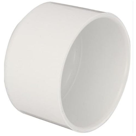 Lesso America 10-inch Schedule 40 PVC pipe cap with slip socket for professional pool contractor plumbing installations