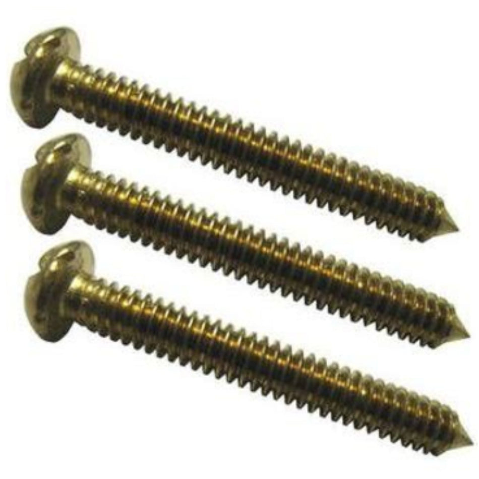 Aladdin 500S brass light ring screws 3-pack for professional pool light installation and repair by contractors