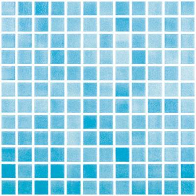 GLASS TILE FOG TURQUOISE BLUE ANTI-SLIP - 501ANTID