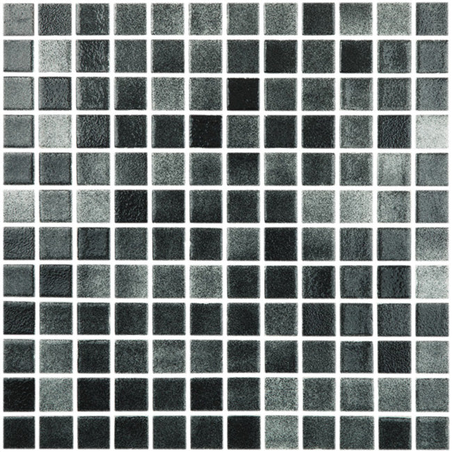 GLASS TILE NIEBLA NEGRA - 1" X 1" - 509