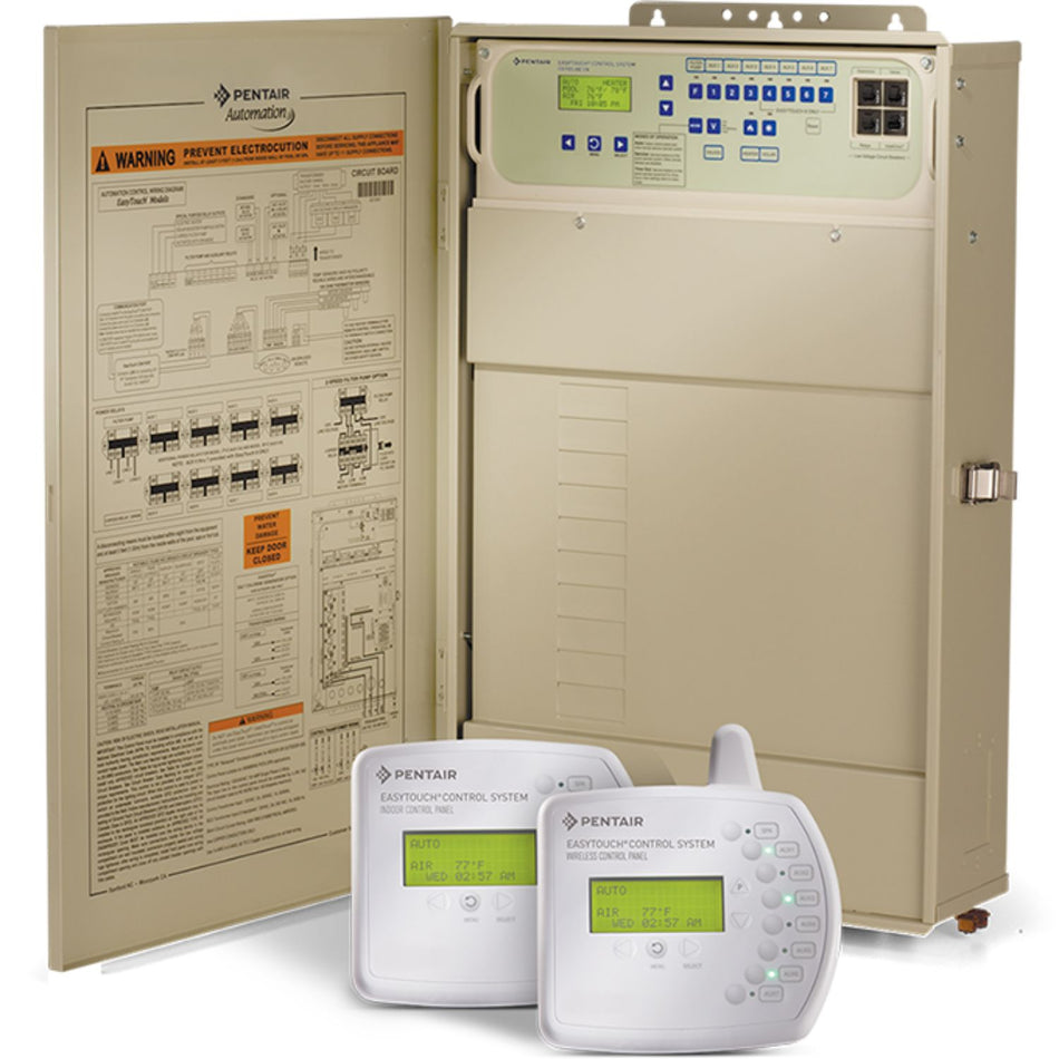 Pentair EasyTouch 4 pool spa control system 520538 with load center for professional pool contractors