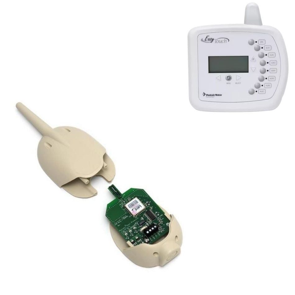 Pentair EasyTouch 8-circuit wireless pool controller 520547 with LCD display and handheld remote for professional pool automation installations