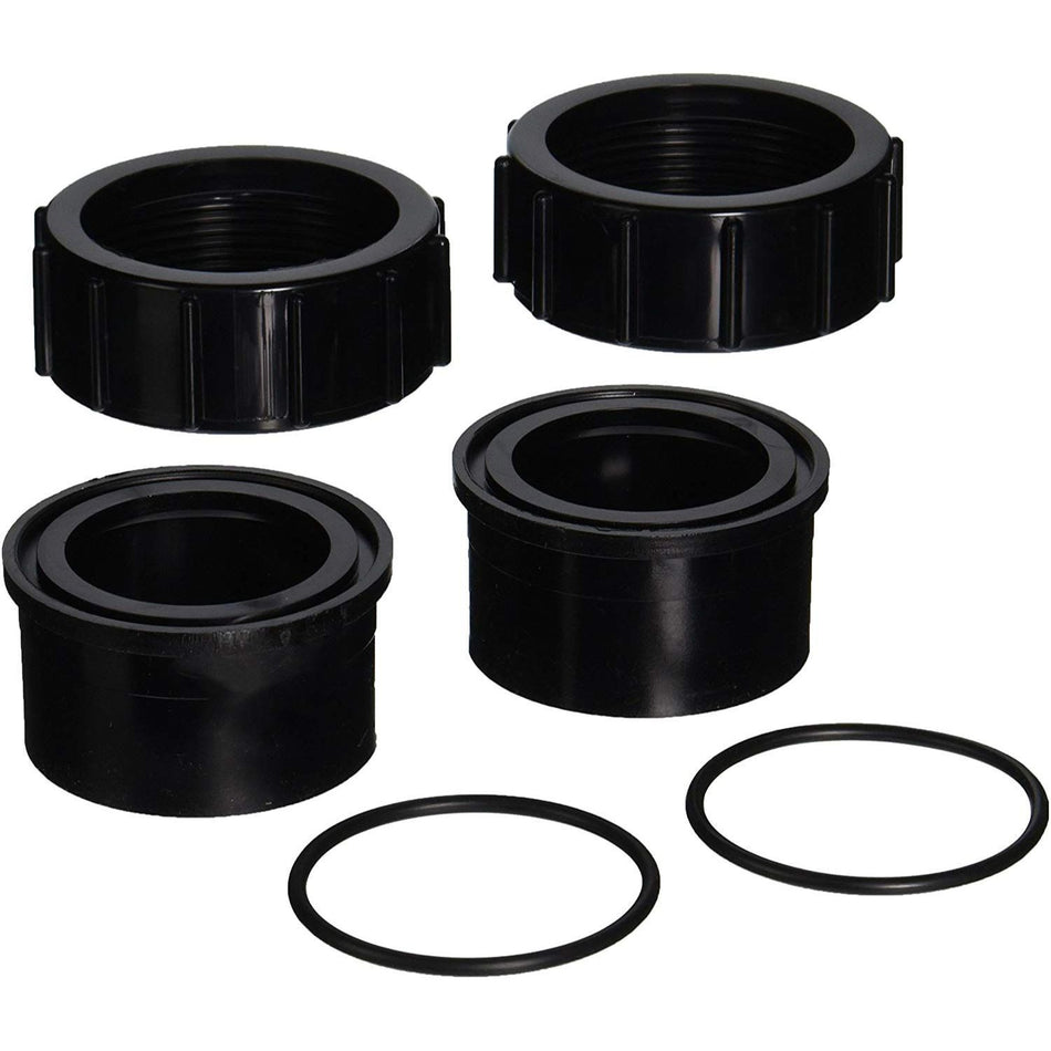 Pentair 520595 IntelliChlor union replacement kit with O-rings and couplers for professional pool contractor salt system installations
