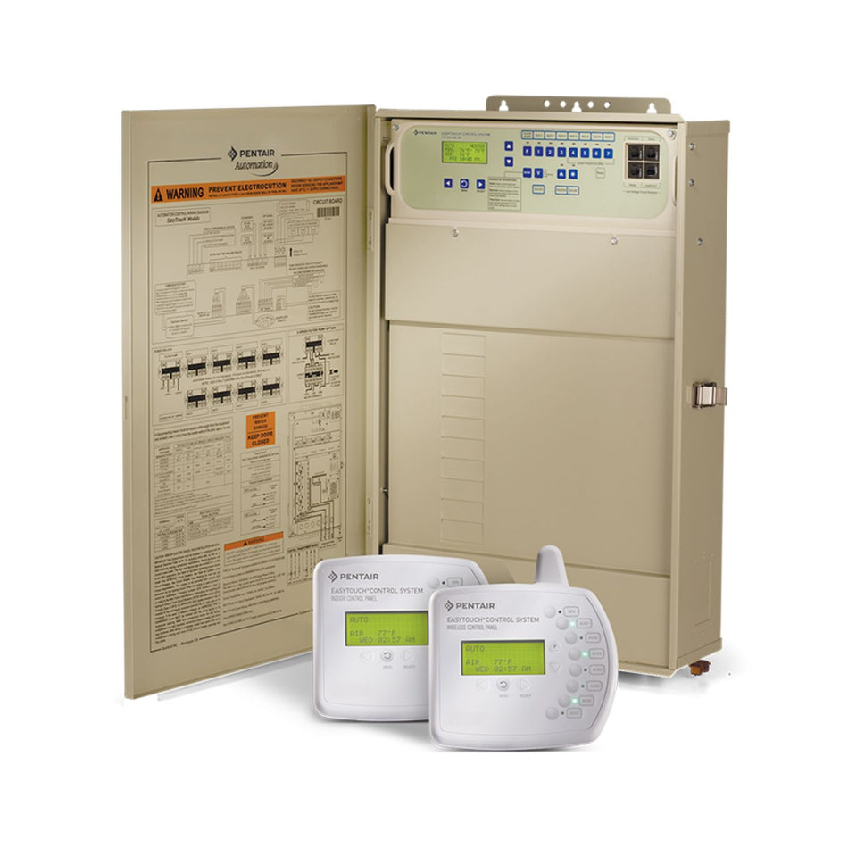 Pentair EasyTouch 8PSC-IC20 pool automation system with IntelliChlor salt chlorine generator for professional pool contractors