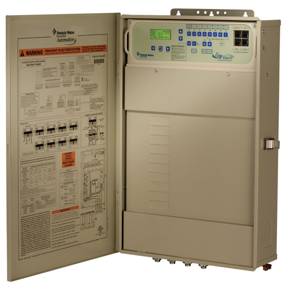Pentair EasyTouch 8PSC automation system with IC40 salt cell model 520705 for professional pool contractor installations