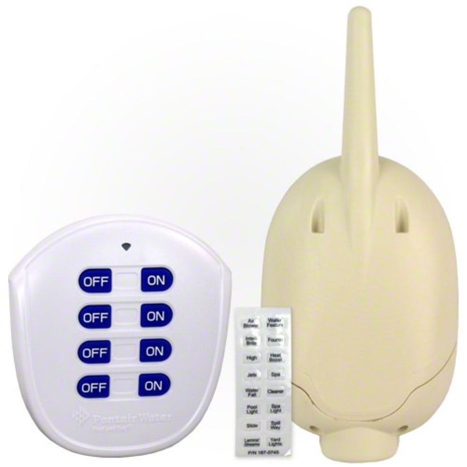 Pentair QuickTouch II wireless remote control 521209 for pool automation systems with receiver assembly for professional contractors