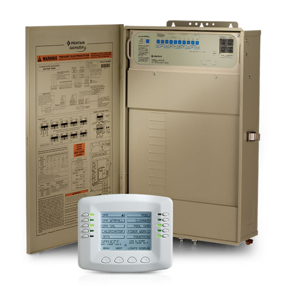Pentair IntelliTouch i10+3D dual pool spa automation control system for professional pool contractors