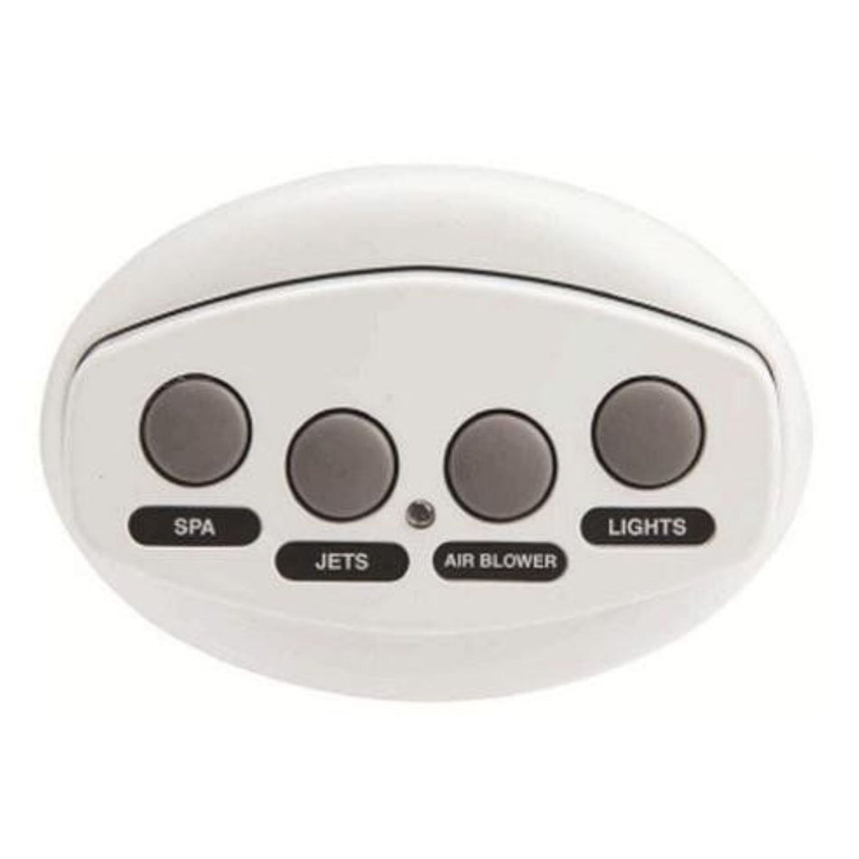 Pentair iS4 spa-side remote control 521889 with 4-function buttons and 250ft cable for professional pool contractor installations
