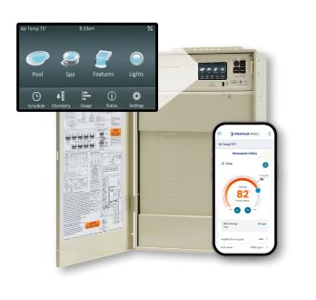 Pentair IntelliCenter i5PS pool automation control system with load center and salt chlorine generator for professional pool contractors