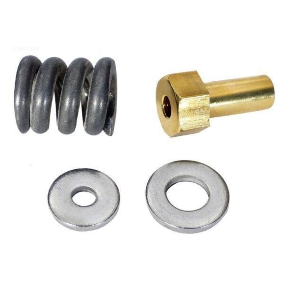 Pentair 53108900 Spring Barrel Nut Assembly with brass sleeve nut and washers for pool filter safety