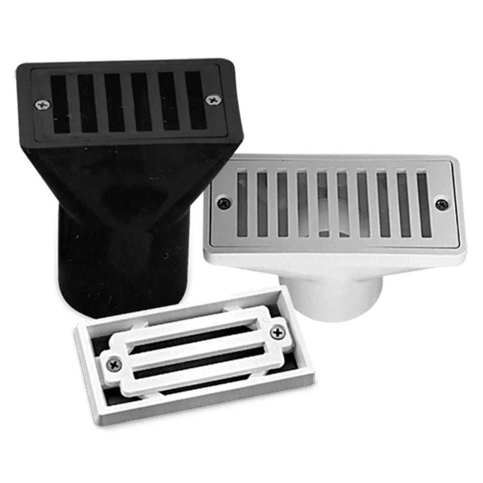 PENTAIR DRAIN GUTTER W/FRAME & GRATE-WH - 542039