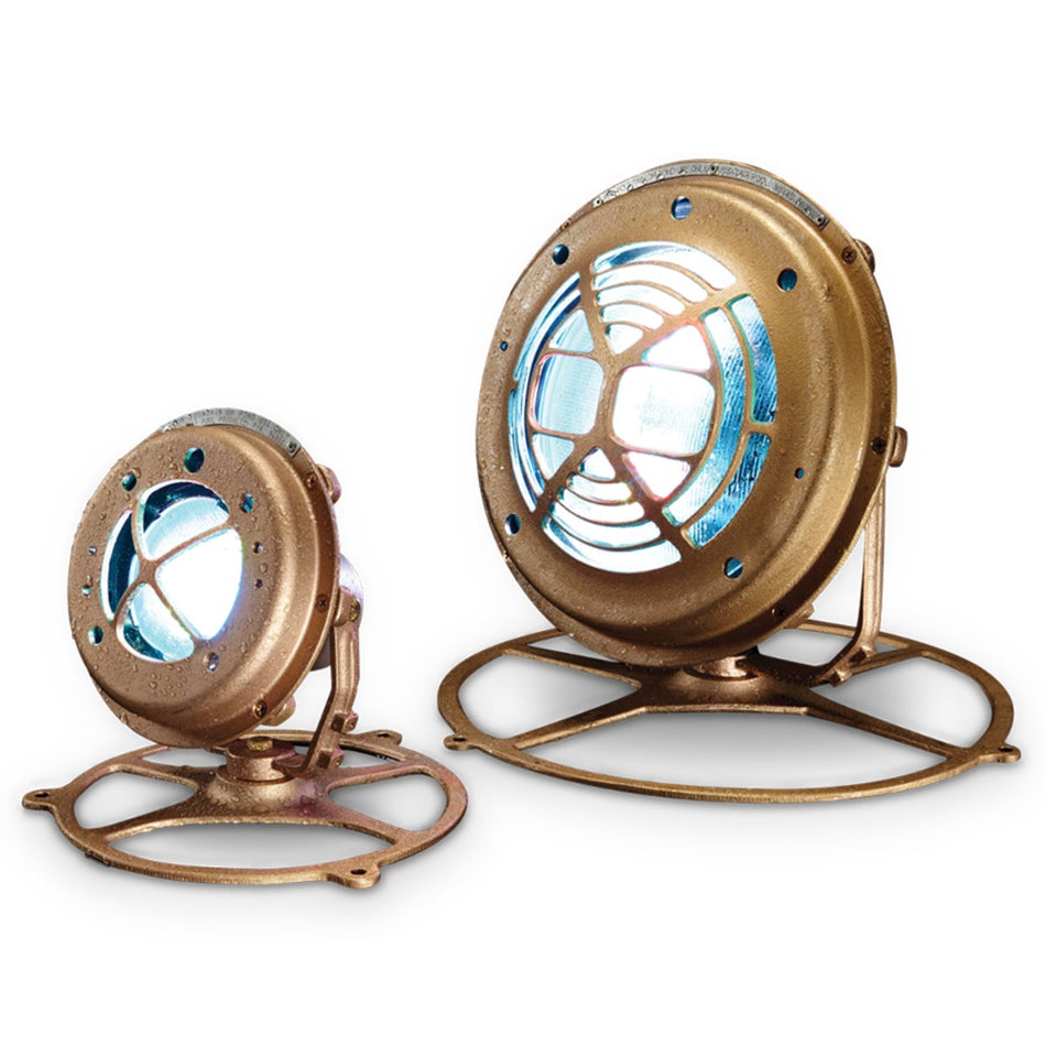 Pentair 560000 cast bronze fountain light fixture with adjustable mounting for professional pool contractors