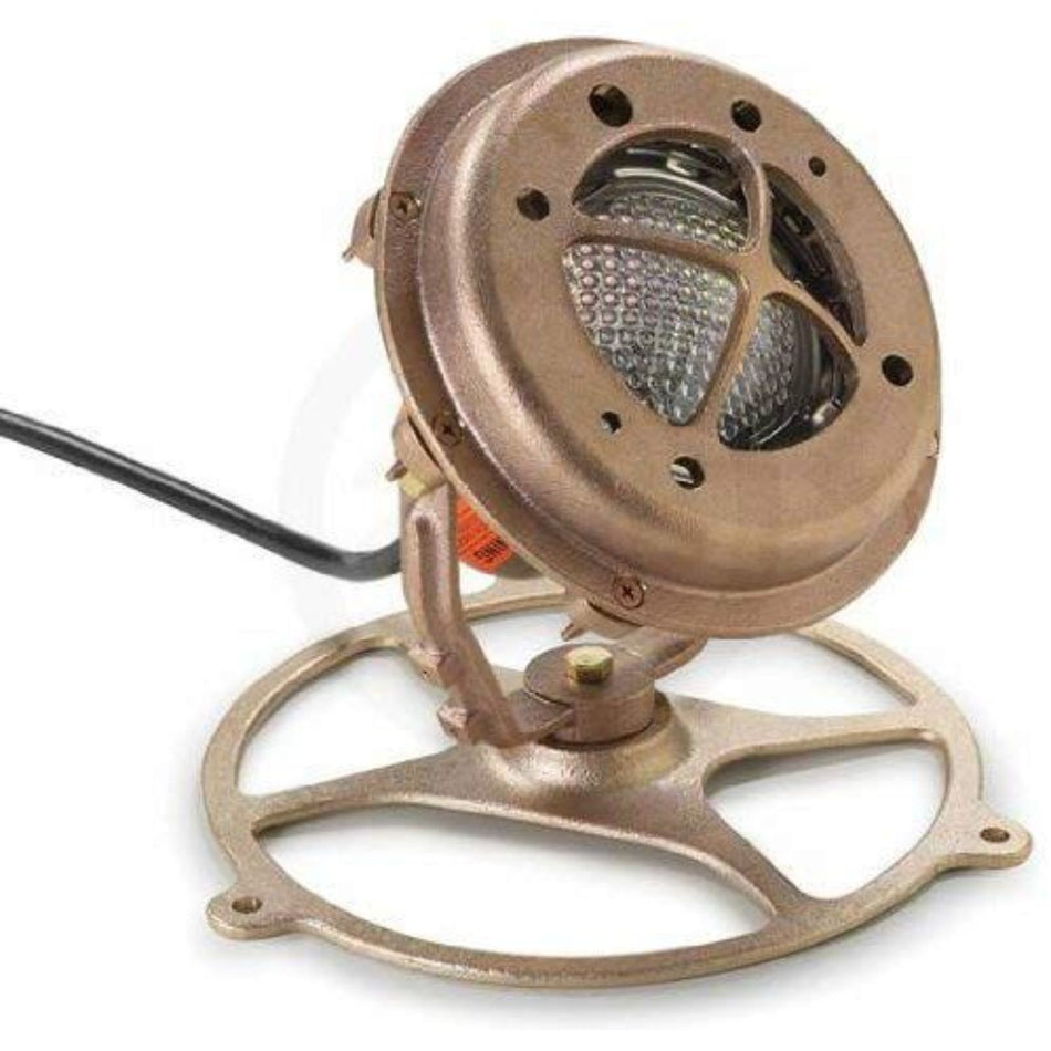 Pentair 560001 cast bronze fountain light fixture with rock guard for professional pool contractor installations