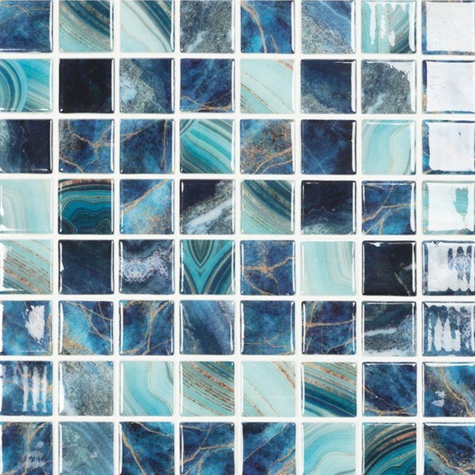 GLASS TILE NATURE ROYAL 1" X 1" - 5604