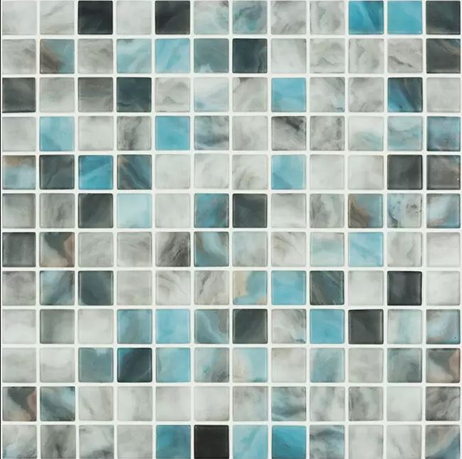 GLASS TILE  AIR FORCE MATTE 1.5" X 1.5" - 5706