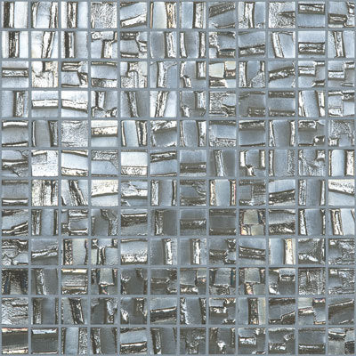 GLASS TILE - SILVER 1" X 1" - 658