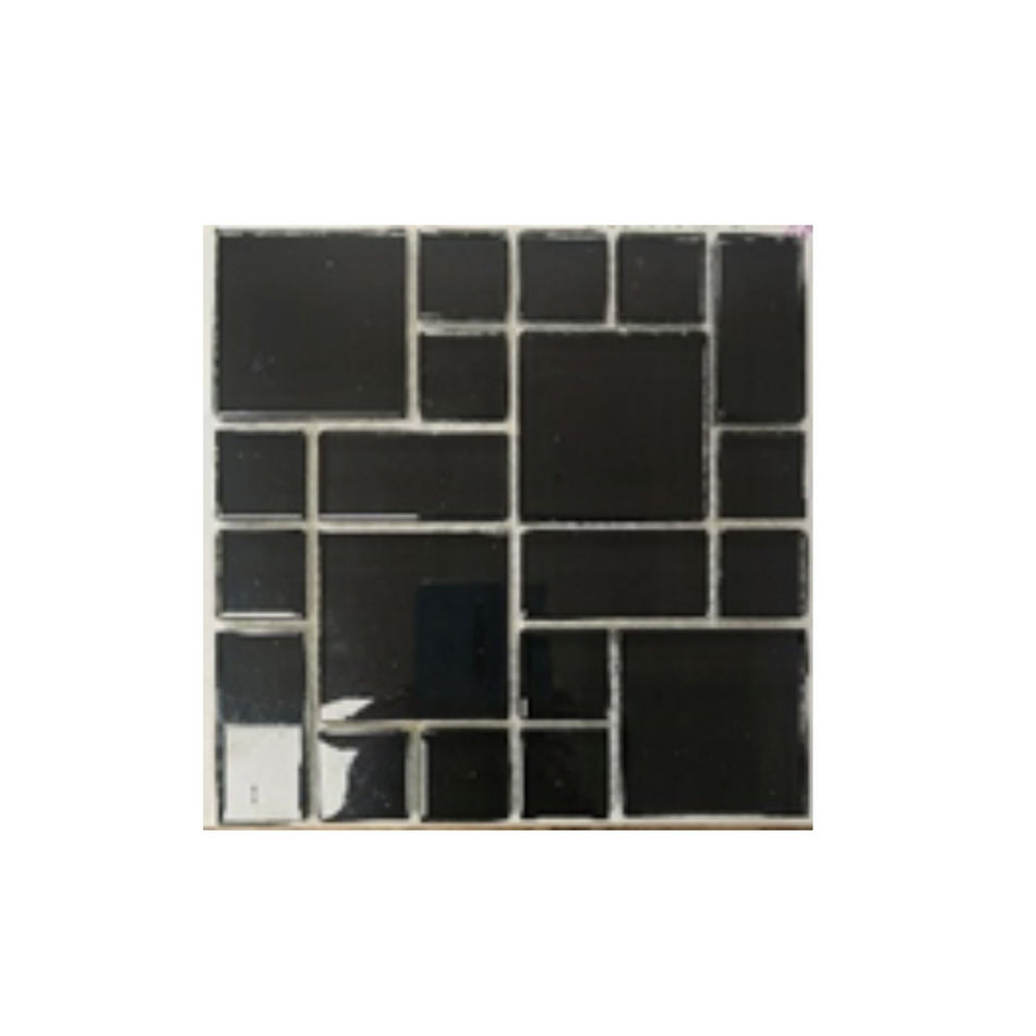 CRYSTAL TILE BLACK FRENCH PATTERN - 8EGBDHVV209