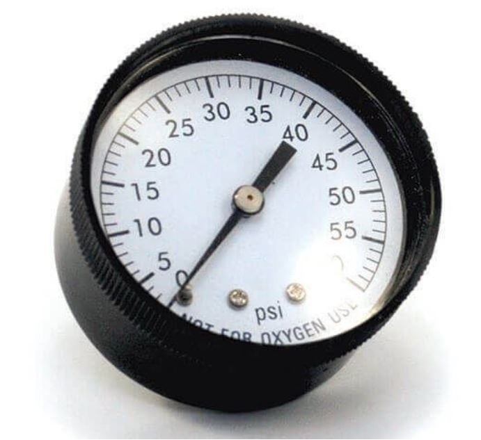 OREQ PRESSURE GAUGE 1/4" BACK MOUNT - AC295