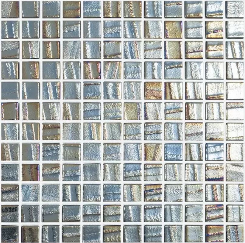 GLASS TILE AQUA OCEAN - 1" X 1" - AQUA OCEAN