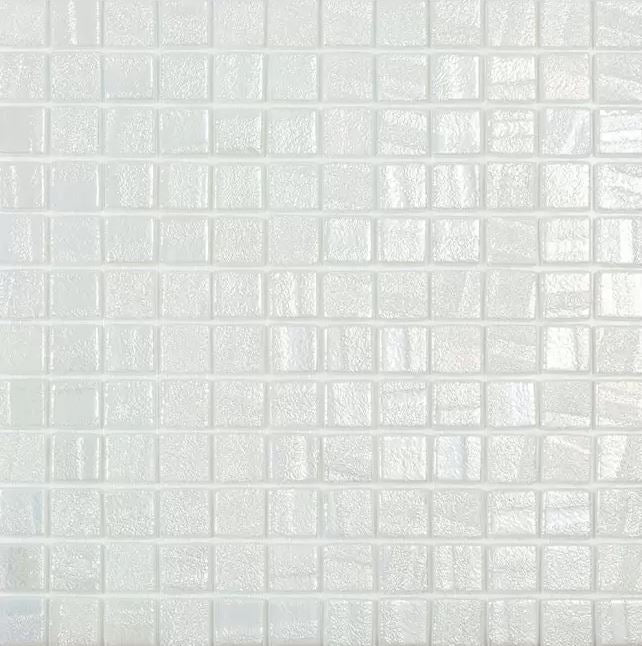 GLASS TILE AQUA WHITE 1" X 1" - AQUA WHITE