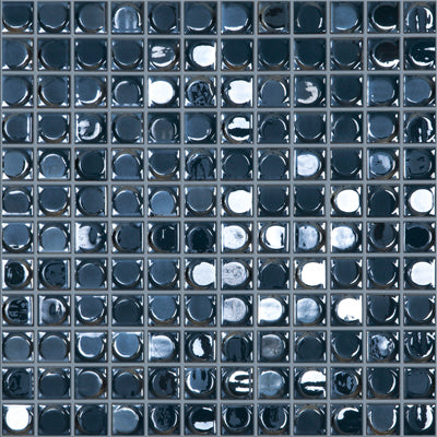 GLASS TILE - AURA DARK BLUE IRRIDESCENT - AURA DARK BLUE