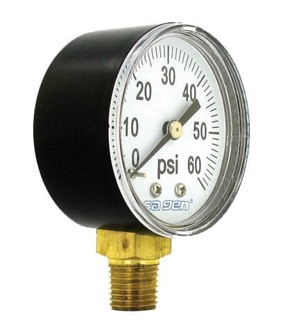 VALTERRA PRESSURE GAUGE-60 PSI, - B8332