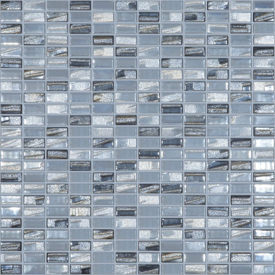 MINI BRICK TILE - BIJOU SILVER 352M-352L - BIJOU SILVER