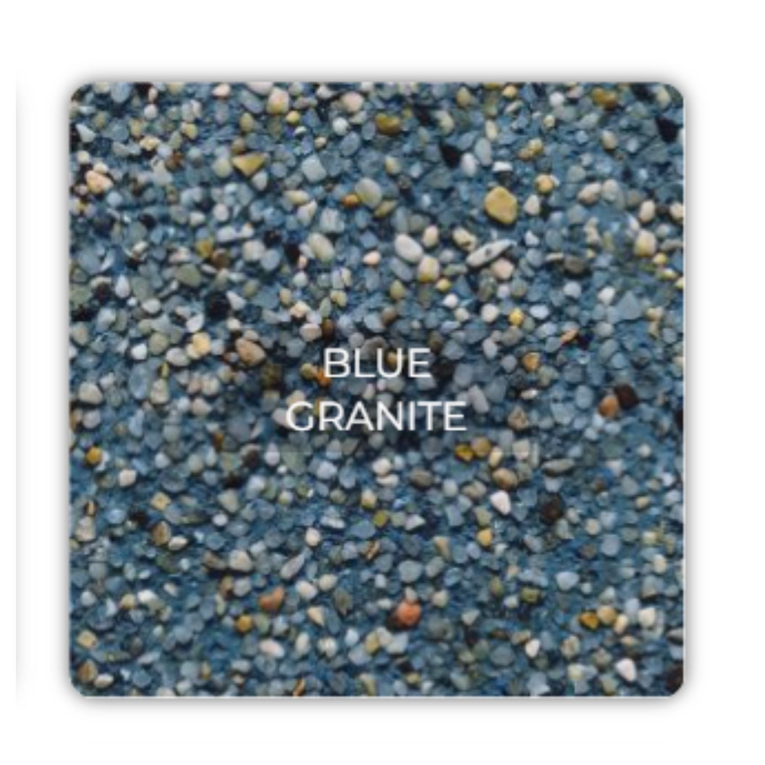 SGM River Rok Blue Granite 80lb bag pebble pool finish for professional pool contractors and commercial installations