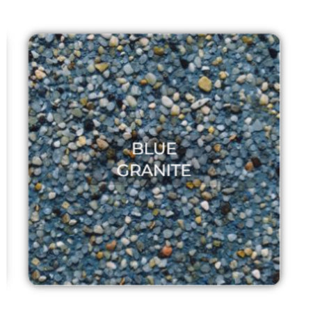 SGM River Rok Blue Granite 80lb bag pebble pool finish for professional pool contractors and commercial installations