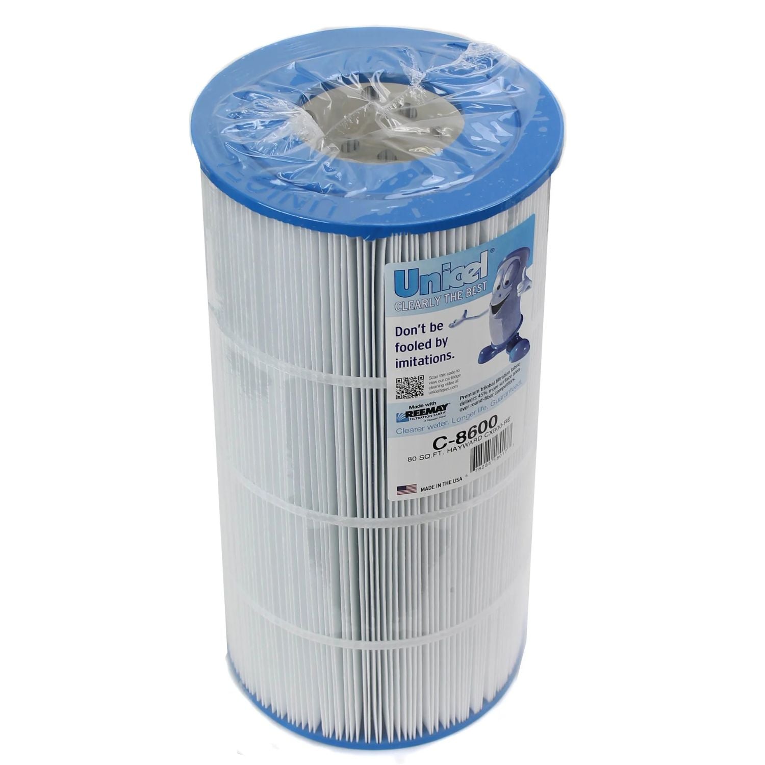 Unicel C-8600 replacement filter cartridge for Hayward Star-Clear II pool filters with 75 sq ft filtration area for professional pool contractors
