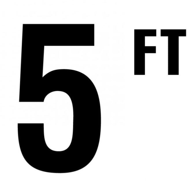 SKID RESISTANT TILE " 5 WITH FT " - C620050