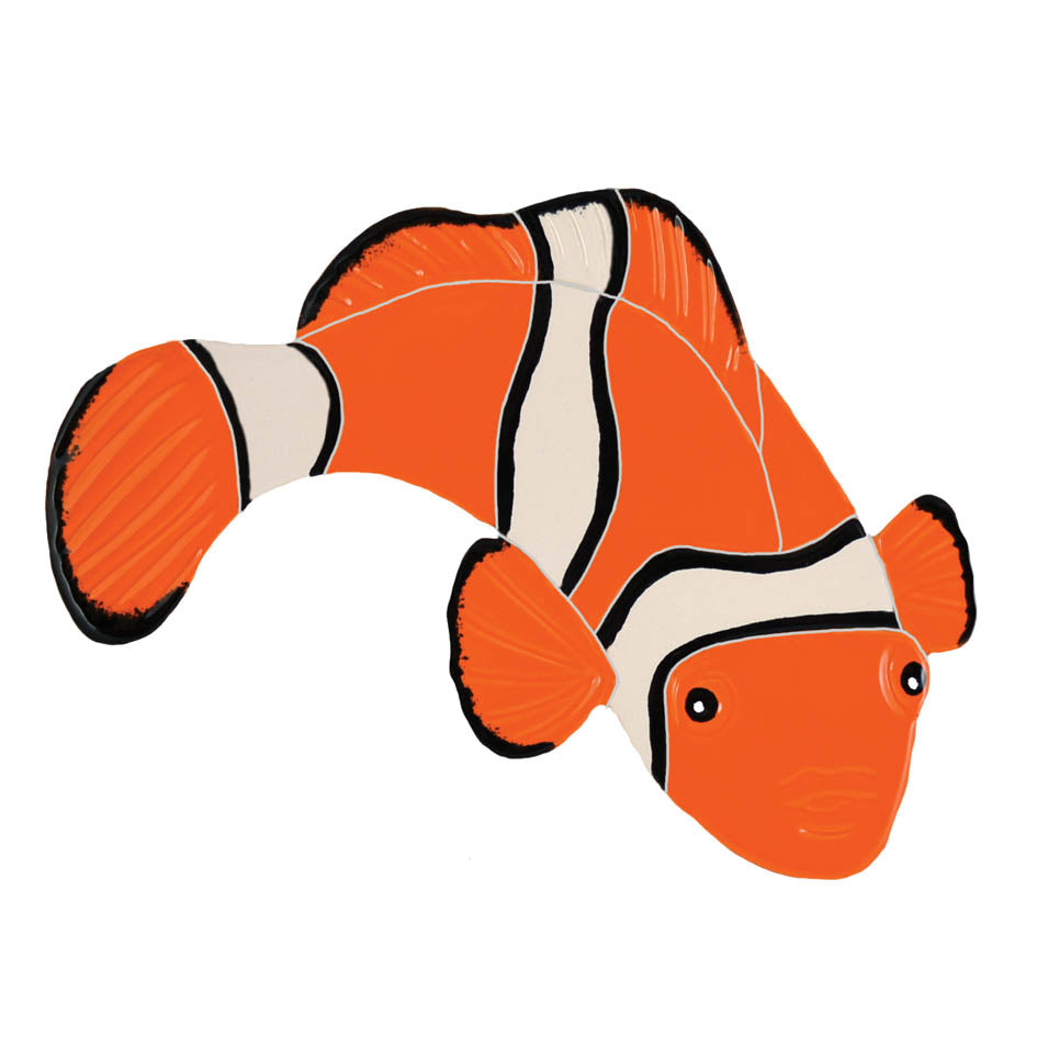 TILE FIGURE CLOWN FISH - (5" X 7") RIGHT - CFRORARS